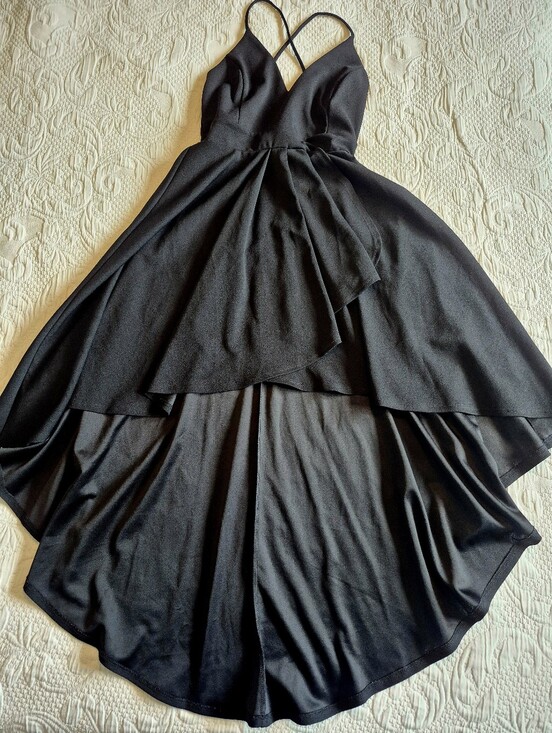 Lovely Day Dresses & Skirts - Lovely Day women's Medium hi low strappy black dress no fade VGUC